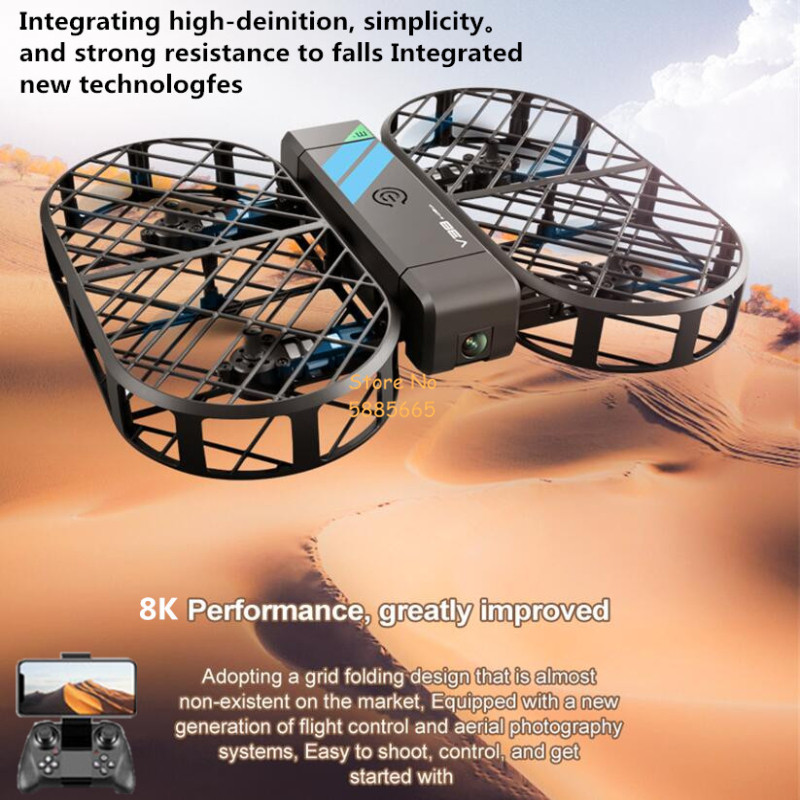 Drone Aerial Photography - 8K HD Camera 360° Protection Optical