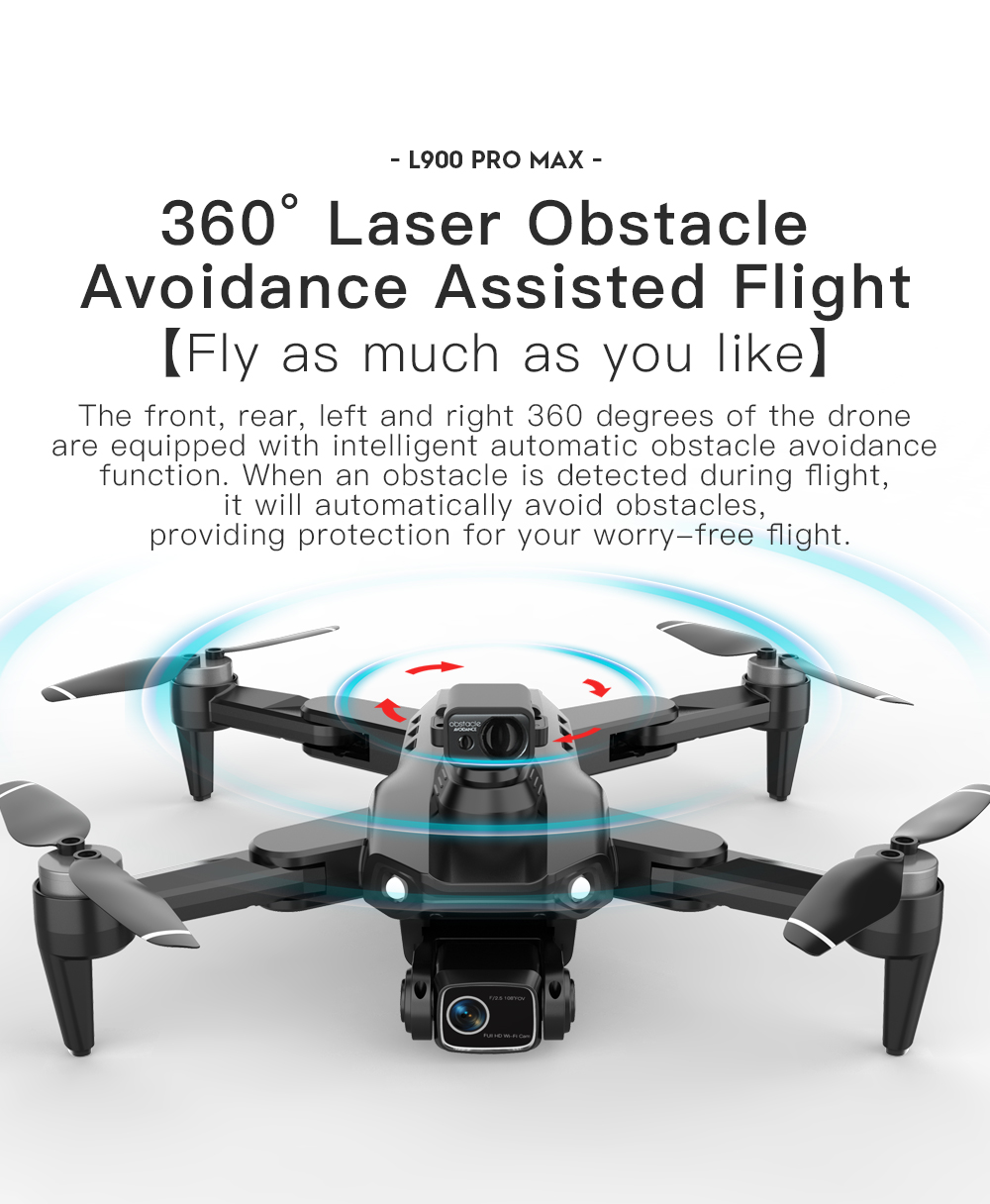LYZRC L900 PRO MAX Laser obsta - đánh giá và giá Drone Mapping